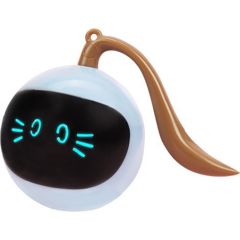 Giocattolo interattivo per gatti, rotazione a 360 gradi, sensore di movimento, ricaricabile tramite USB, blu (1/5)
