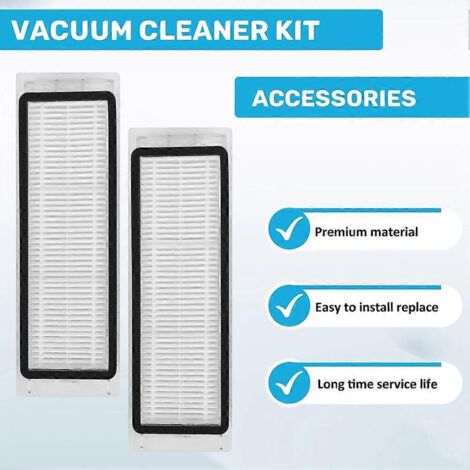 NALOOKAMIC Filtre pour brosse latérale principale des aspirateurs robots Xiaomi 1/1S SDJQR01RR, SDJQR02RR, SDJQR03RR et Roborock S502-00, S5 Max et S6