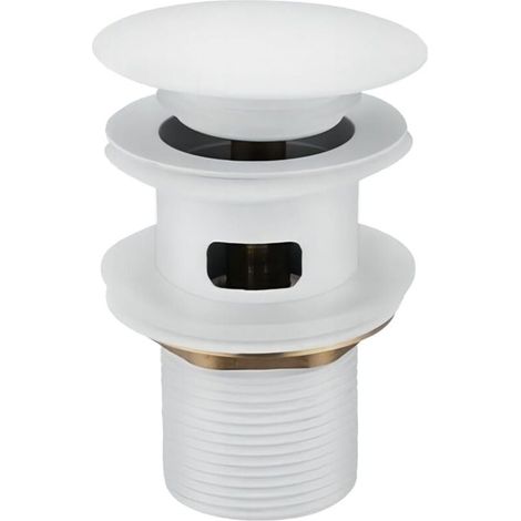 Garniture de vidage pour lavabo avec trop-plein, bonde de vidage, Pop Up Valve,Garniture de vidage universelle pour lavabo et plan de toilette (1/4)