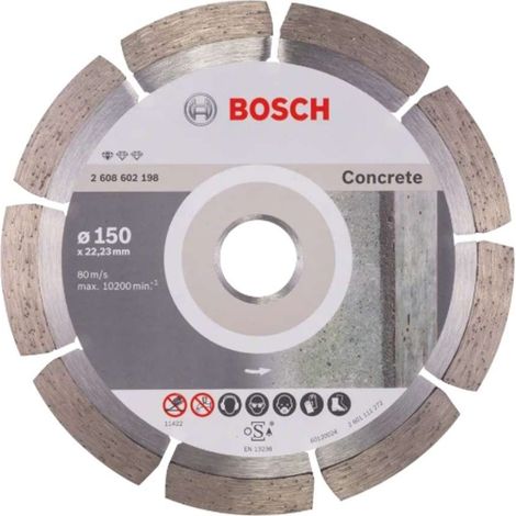 Bosch Accessori - Disco da taglio diamantato per calcestruzzo 150x22,23 mm 2608602198