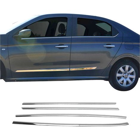 OMAC Garniture de Fenêtre pour Peugeot 301 Berline 2012-2026 Acier INOX 6Pcs (1/5)