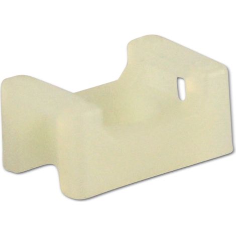 Socle de fixation vissable KSS, polyamide 6.6, naturel, trou de fixation 3,5, L=15, l=10, 1 pièce (1/2)