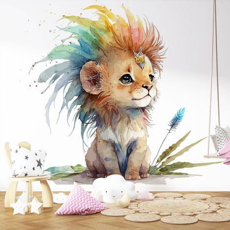 Papier peint panoramique Enfants - Lionceau - 130 cm x 84 cm (1/4)