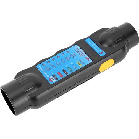 Testeur de prise remorque 7 broches pour camion, outil de contrôle de circuit et de feux, résistance 12V (1/3)