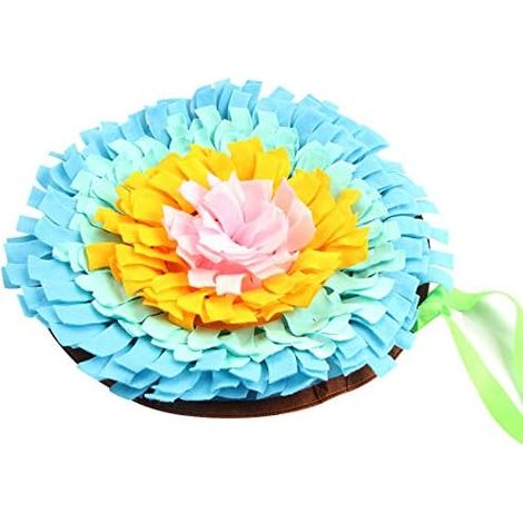 Tapis reniflant rond pour chien (1/4)