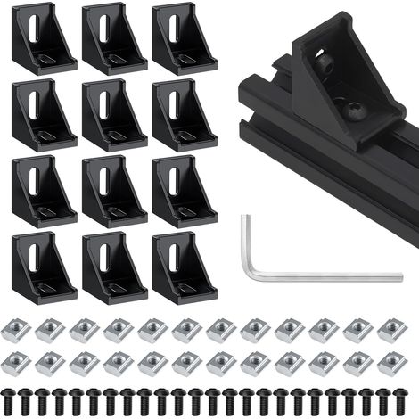 20 Pièces Connecteur Angle Aluminium 30x30 Raccord Alu Angle (1/5)