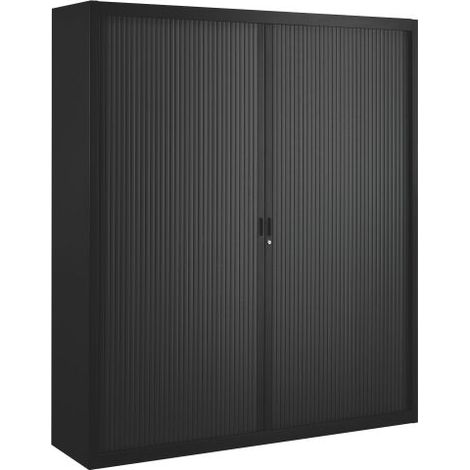 Armoire haute à rideaux démontables Largeurs spécifiques 200 x 180 cm unicolore - Blanc - Maxiburo