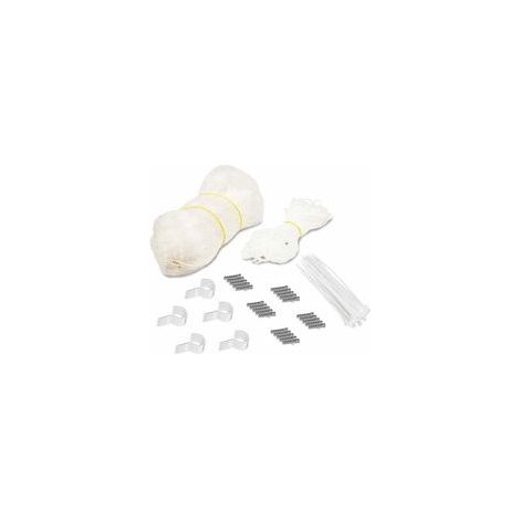 Filet de Protection Chat Transparent 8x3m avec Crochets et Chevilles Inclus, Barrière de Sécurité Fenêtre et Balcon sans Perçage (1/4)