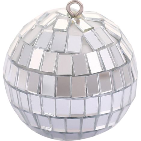 Boule Miroir - Décoration Arbre De Noël - Ornement Fête Et Mariage - 5 cm - Argent - 1 Pièce (1/5)