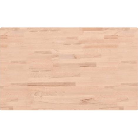 Comptoir de salle de bain 100x60x4 cm bois massif de hêtre