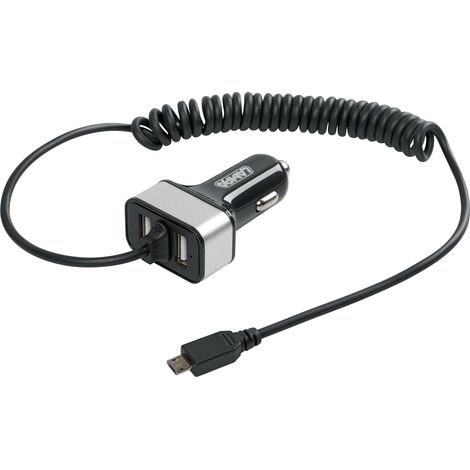 Caricabatteria Micro Usb con 2 porte Usb - 2400 mA - 12/24V (1/5)