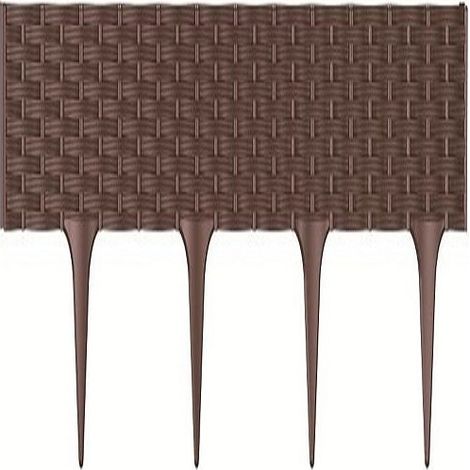 PROSPER PLAST IBRA-R222 390 X 18.65 CM BORDURE DE JARDIN MARRON (12 PIÈCES) (1/5)