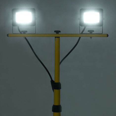 Projecteur à LED avec trépied 2x20 W Blanc froid (1/5)