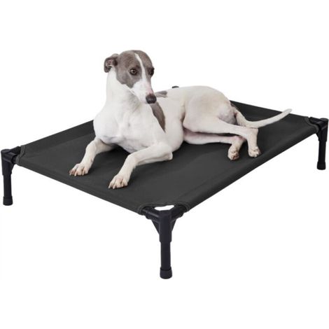 Lit mezzanine d'extérieur pour chien - Lit pour chien de taille moyenne, lit mezzanine imperméable, lit pour animal de compagnie frais avec maille et pieds lavables et durables (1/3)