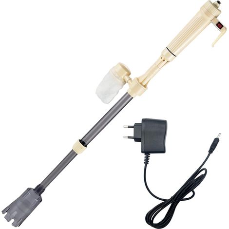Aspirateur électrique pour Aquarium, Nettoyeur de Filtre à Eau avec Extracteur de Boues, Changeur d'eau Automatique, Idéal pour Le Nettoyage des A (1/5)
