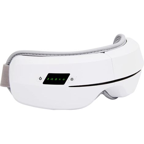 Elektrisches Augenmassagegerät mit Wärmefunktion, wiederaufladbare Augenmassagemaske mit Musik, Bluetooth-Luftdruckmassagegerät zur Linderung von Augenmüdigkeit (1/5)