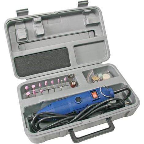 Velleman Perceuse de précision polyvalente, avec accessoires, 40 pièces, pour couper, percer, graver et autreartisanat, 135 W, 10000-32000 (1/3)