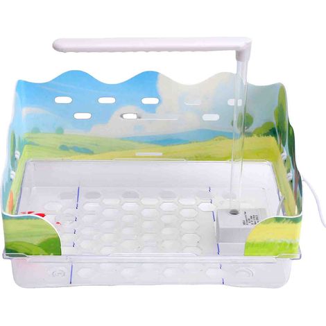 Bain d'oiseaux automatique, douche pour perroquet alimentée par USB, avec pompe amovible, filtre d'eau en circulation, grande cage, bain d'oiseaux pour calopsittes grises africaines, inséparables, bai (1/5)