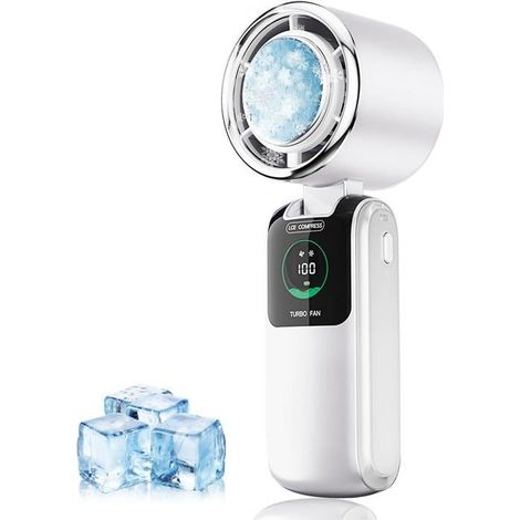 Ventilateur Portable Avec Plaque de Refroidissement,Ventilateur Portable à Main,Refroidissement Rapide en 3 Secondes (1/5)