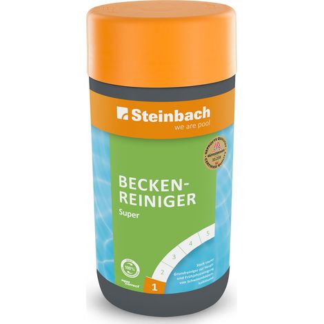 Steinbach Poolpflege Beckenreiniiger Super 1 L, Beckenreiniger flüssig Poolchemie (1/5)