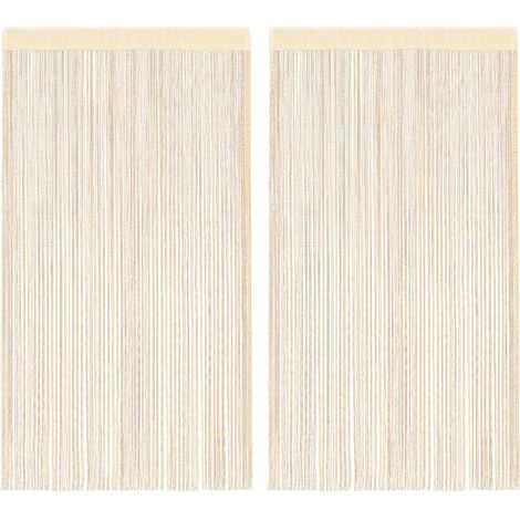 Maison Exclusive - 2 Pz Tende a Fili 140x250 cm Crema (1/5)