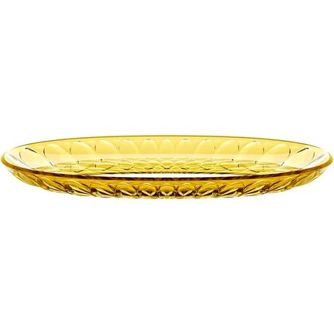 GUZZINI Vassoio Ovale Piccolo Vanity Bio-Based 32 x 19,5 Cm Giallo Zafferano (1/5)