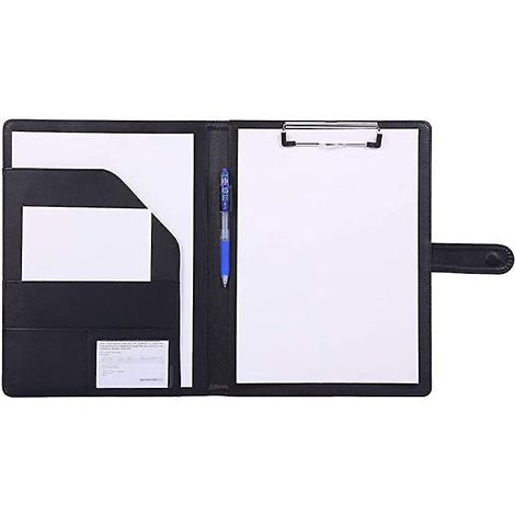 porte Documents Porte Bloc A4 Range Documents Porte-bloc, A4 Trieur Organiseur Portfolio Planchettes Porte-formulaires (noir) (1/5)