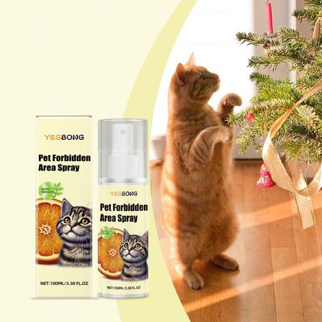 Cat repellent spray for indoor and outdoor use, prevents unwanted scratching and urination, household repellent – 100 ml (1/5)