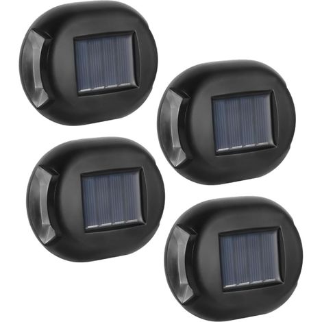 4pièces Lampe Solaire Murale à Led Éclairage Extérieur Étanche Pour Jardin (1/5)