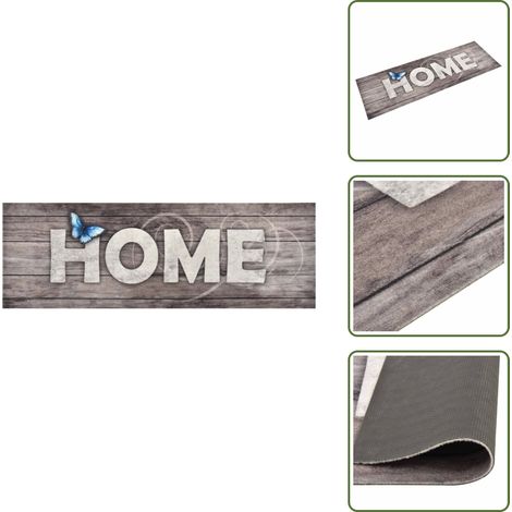 Tapis de cuisine lavable Home 60x180 cm - Tapis De Cuisine - Tapis Absorbant - Tapis Entrée - Tapis Intérieur - Tapis Décoratif