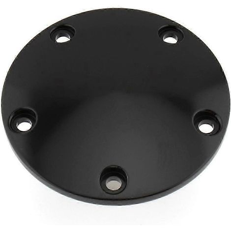 Cache-vis de distribution bombé pour moto Twin Cam Softail Dyna Touring 1999-2017, noir (1/5)