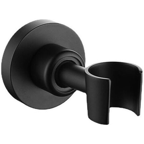 Support de Pommeau de Douche Support Douche Noir en Acier Inoxydable 304 Pour Pommeau de Douche Support Douchette à Main Universel Support de Douche Réglable à 360 ° Avec Vis d'installation (1/5)