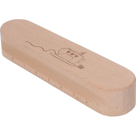 Maillet en bois de hêtre avec grattoir en os, toile de protection pour repassage, polissage fin, clapet de quilteur pour broderie et couture. (1/5)