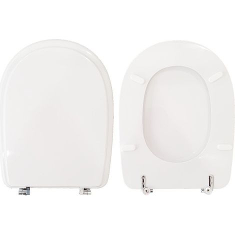 Copriwater Adria Falerii legno rivestito in resina poliestere bianco (1/4)