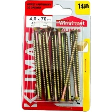 Viti per legno temprate 4x70mm 14pz PZ2 oro (1/3)
