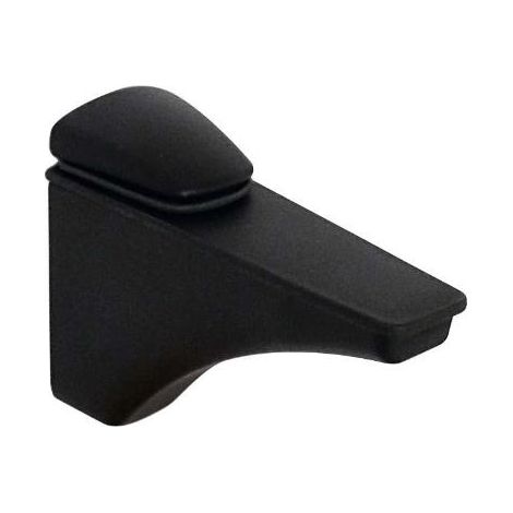 euro soporte estante para cristal y madera. regulable de 0 a 40mm. elegir acabado. acabado negro (1/2)