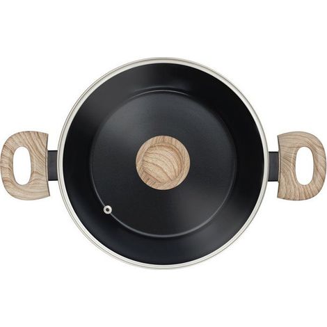 Casseruola con coperchio - PYREX - Cook & Care - 24 cm - Antiaderente - Induzione - Senza PFAS