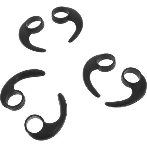 Lot de 6 crochets créatifs pour écouteurs, en silicone.
