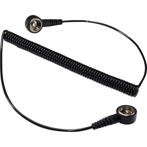 TRU COMPONENTS SpKL-4-183-KK ESD-Erdungskabel 1.83 m Druckknopf 4 mm