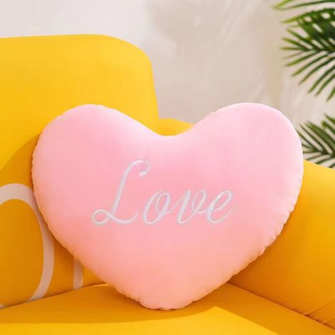 Coussin Forme De Cœur - Décoration Intérieure Pour Salon Chambre À Coucher - Idéal Pour Saint-Valentin Anniversaire Mariage - 1 Pièce (1/5)