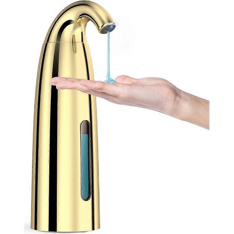 Distributeur automatique de savon liquide sans contact, distributeur électrique de comptoir avec capteur et étanche, pour les mains et la vaisselle. (1/5)