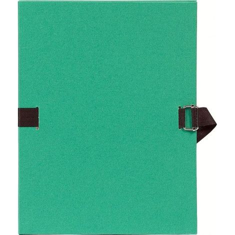 Chemise Extensible - EXACOMPTA - 24x32 cm - Vert Clair - Sangle - Toile