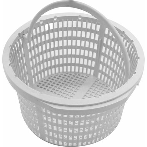 CHOYCLIT Cesta redonda para skimmer de piscina  Diámetro 19 cm Blanco (1/4)