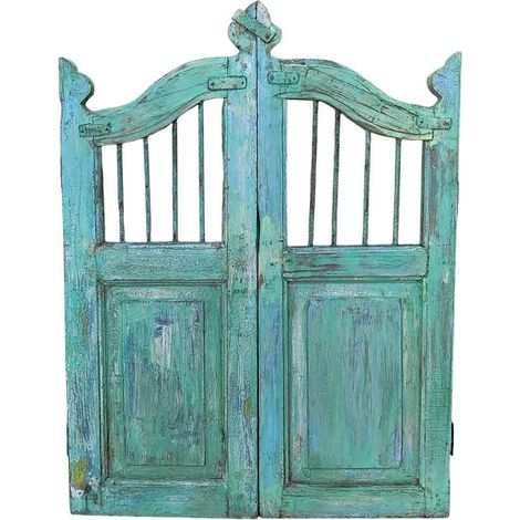 Puerta de madera acabado artesanal 80x3x103h cm
