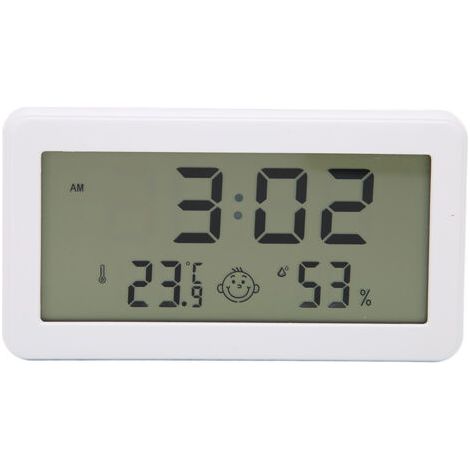 Digital thermometer-hygrometer with LCD screen, indoor comfort display and precise temperature and humidity sensor ---DTEKGAZ