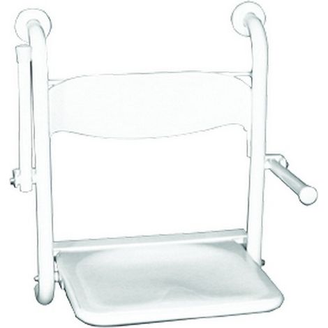 Sedile doccia ribaltabile con braccioli inox (1/3)