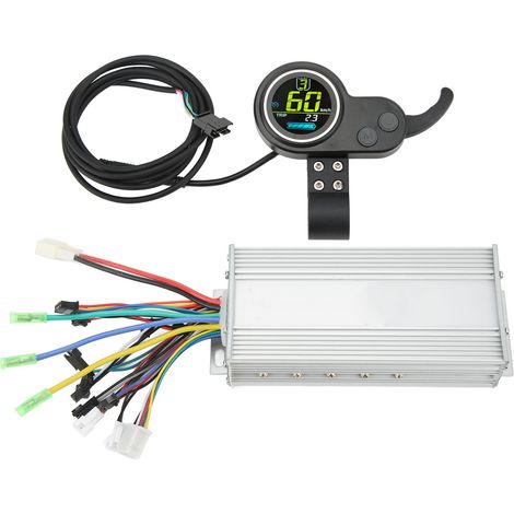 Kit Contrôleur Moto Scooter Électrique 48V 60V 1000W avec Écran LCD Couleur Rond 2-en-1, Poignée Accélérateur au Pouce, Kit Conversion Vélo (1/5)