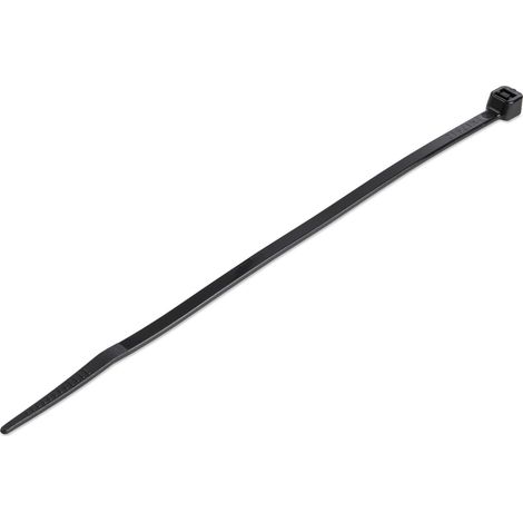 StarTech.com Colliers de Serrage 15 cm Noirs - Largeur 3 mm - Diam. faisceau 39 mm - Résistance traction 18 kg - Fermeture glissière autobloquante nylon avec pointe incurvée - 94V-2/UL -100 pcs