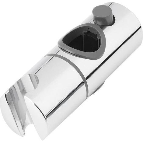 Support de Douche, 22MM à Diamètre Réglable,Chromé + Conception ABS Support Douchette, Installation Simple, Adapté à la Barre de Douche
