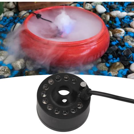 Aérosol de brumisation pour aménagement paysager avec interface CC, humidificateur d'air à lumière LED colorée, brumisateur pour fontaine d'intérieur, petit brumisateur pour bassin, 5 V (1/5)
